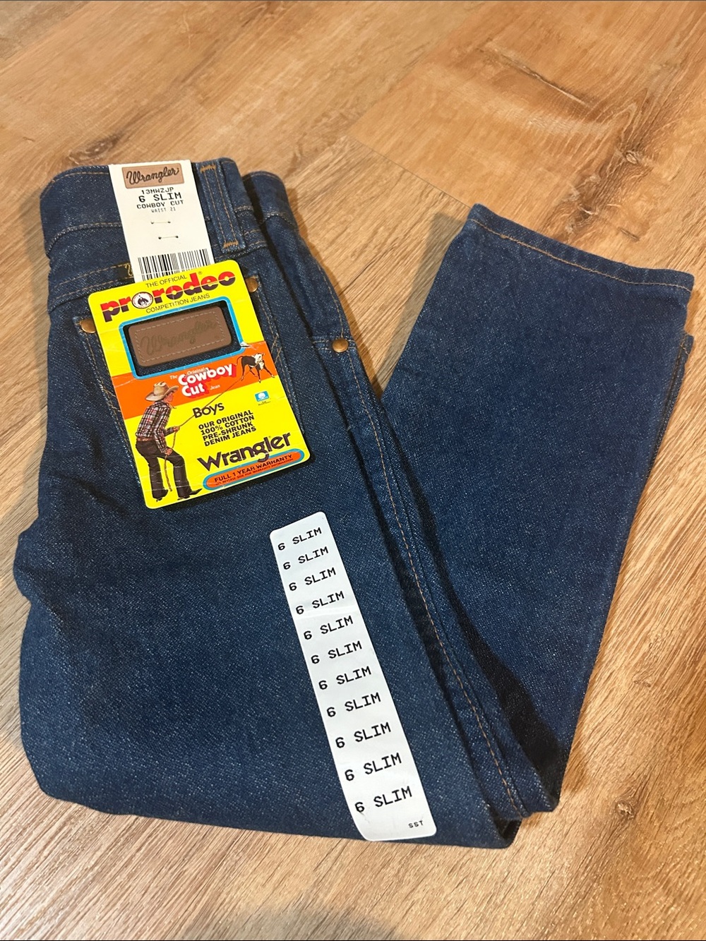Wrangler Boys Vintage Cowboy Cut 6 Slim Jeans NWT